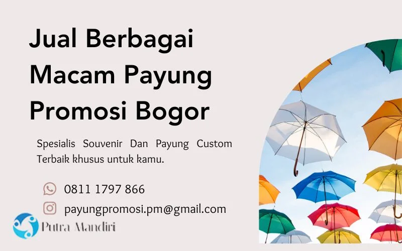 Jual Berbagai Macam Payung Promosi Bogor