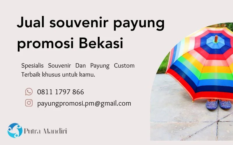 Jual souvenir payung promosi Bekasi